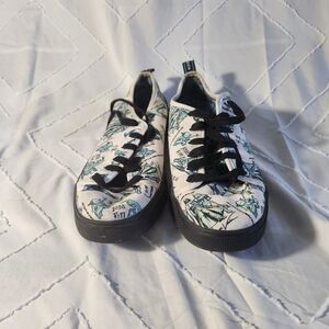 Toms Blue and Black Graphic Sneakers